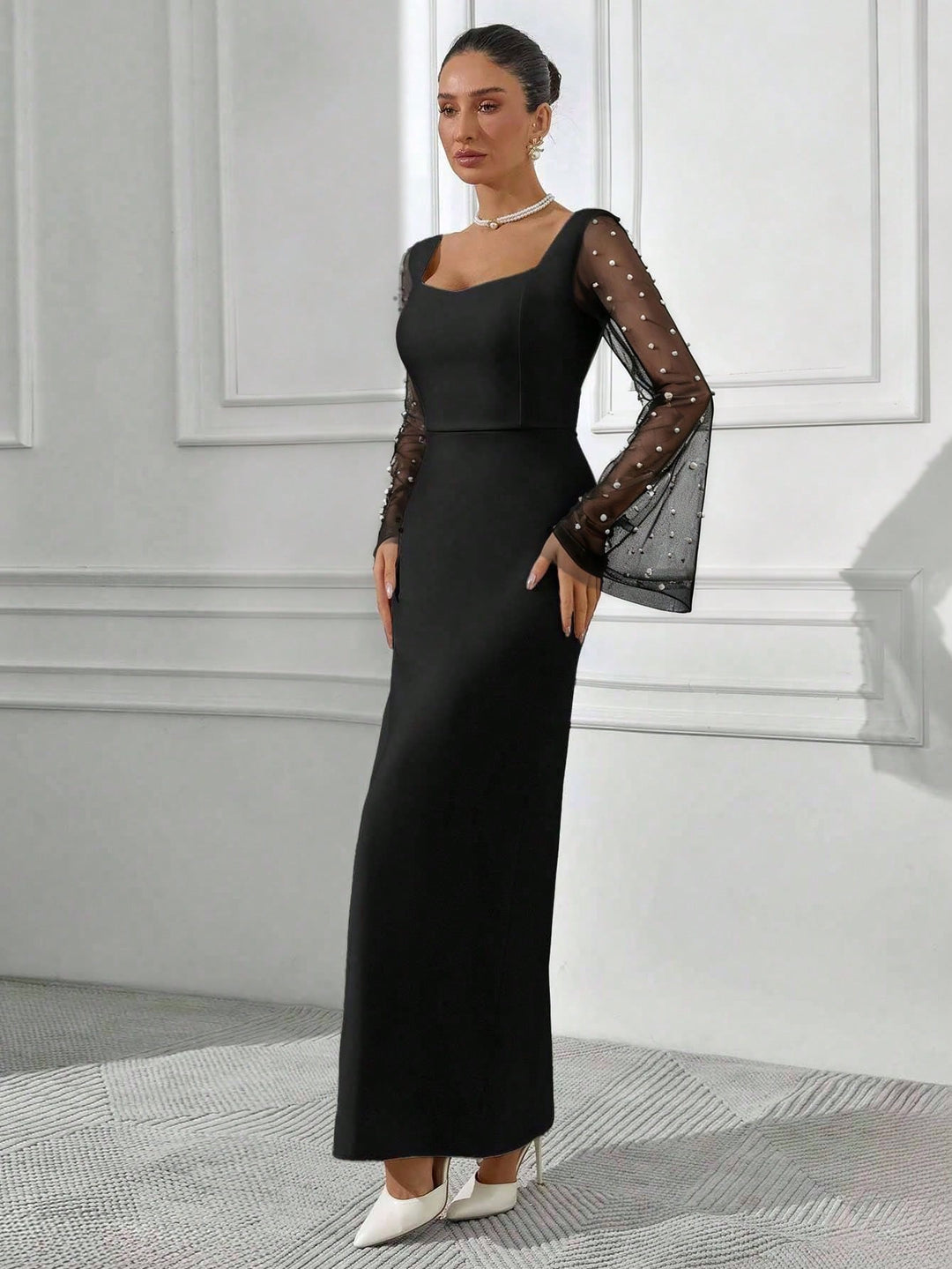 Rochie midi SHEIN, negru