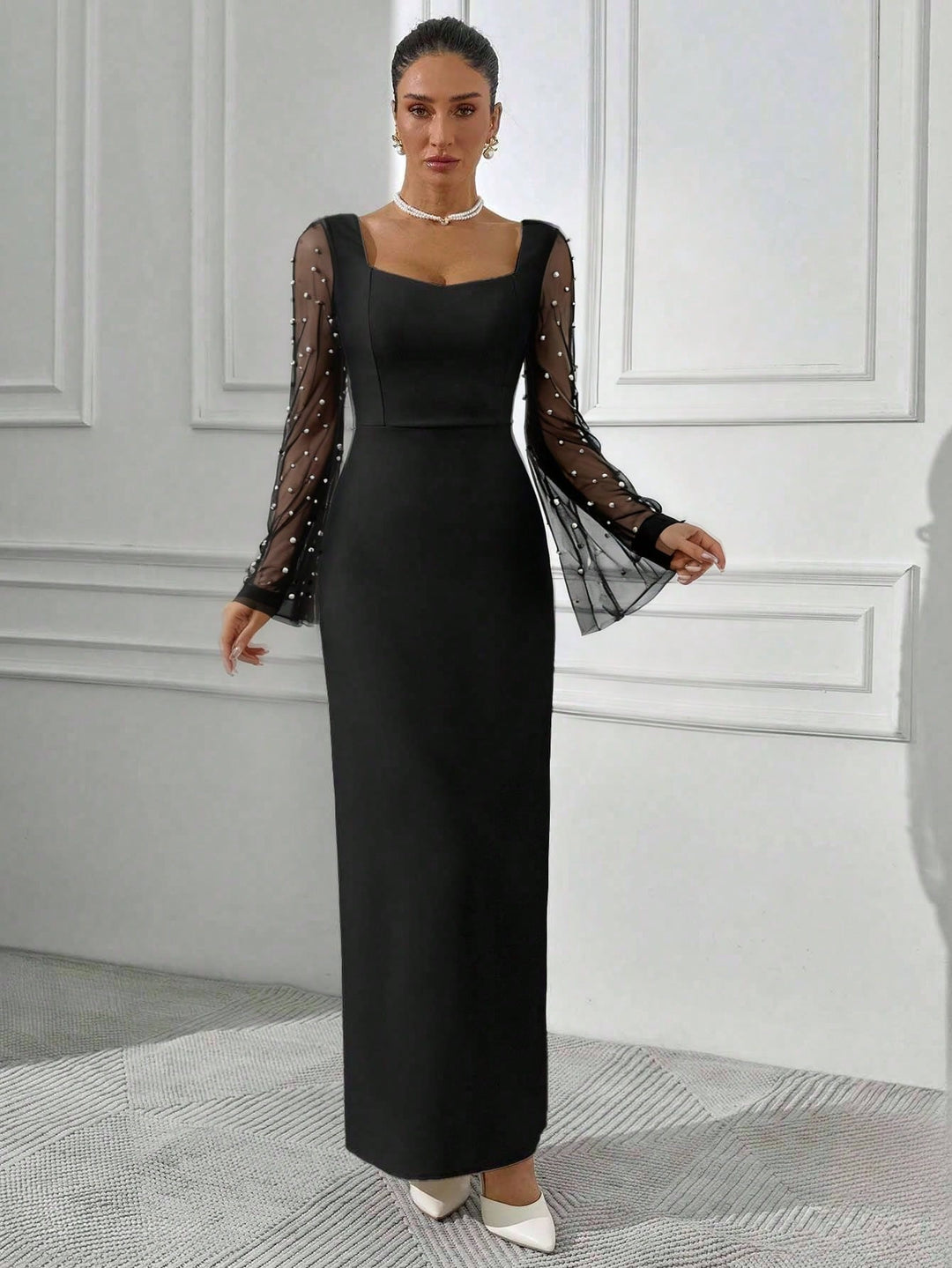 Rochie midi SHEIN, negru