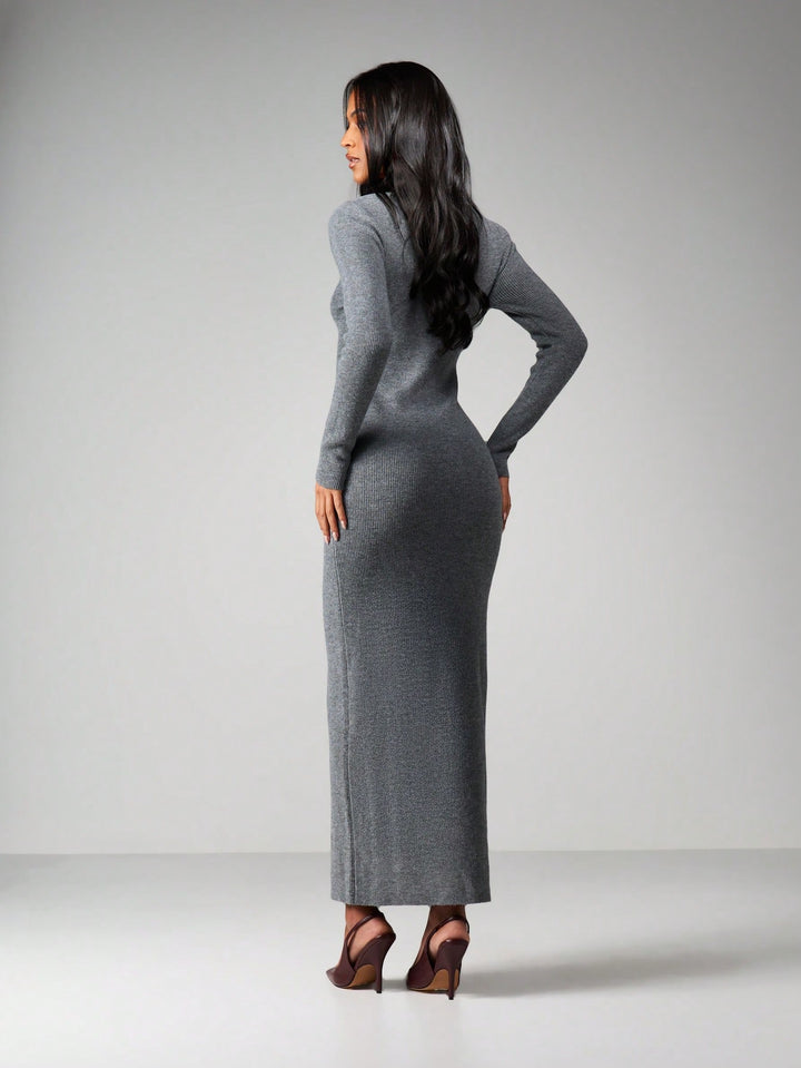 Rochie maxi SHEIN, gri