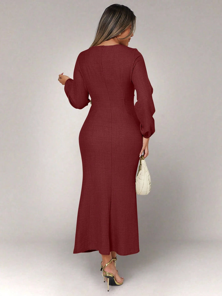 Rochie midi SHEIN, vișiniu