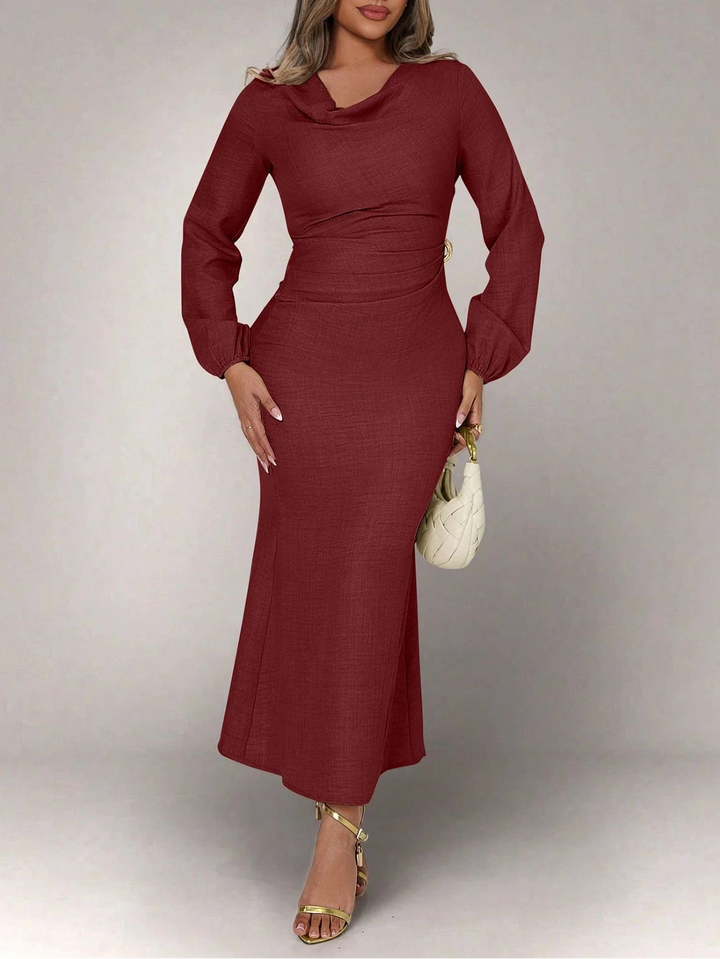 Rochie midi SHEIN, vișiniu