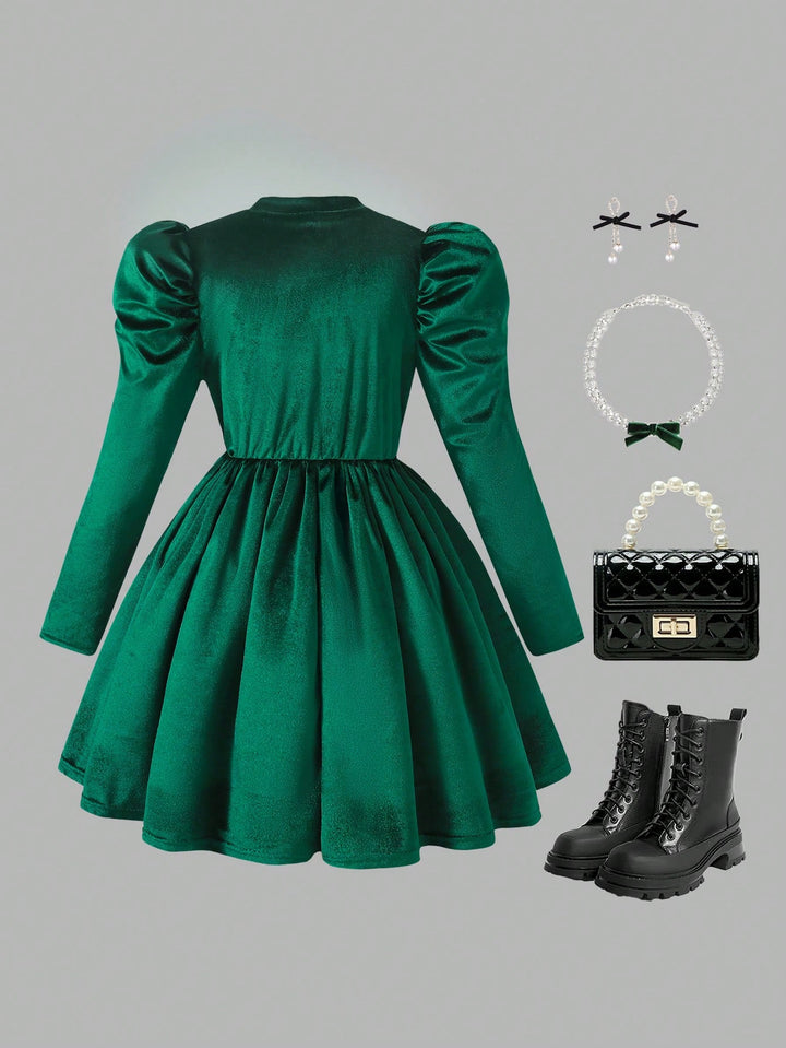 Rochie midi Shein, verde