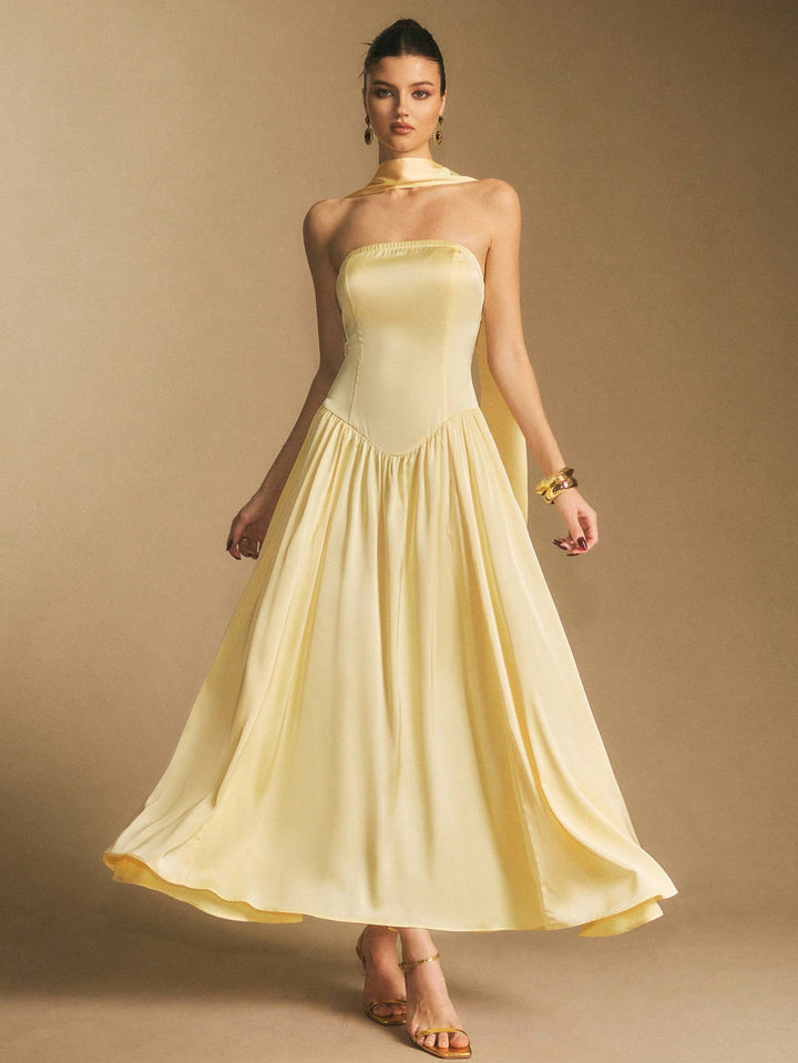 Rochie maxi SHEIN, galben