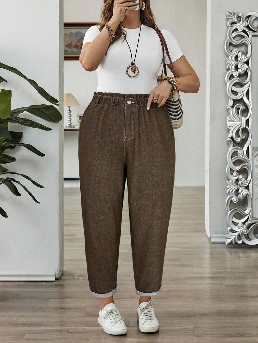 Jeans SHEIN, maro