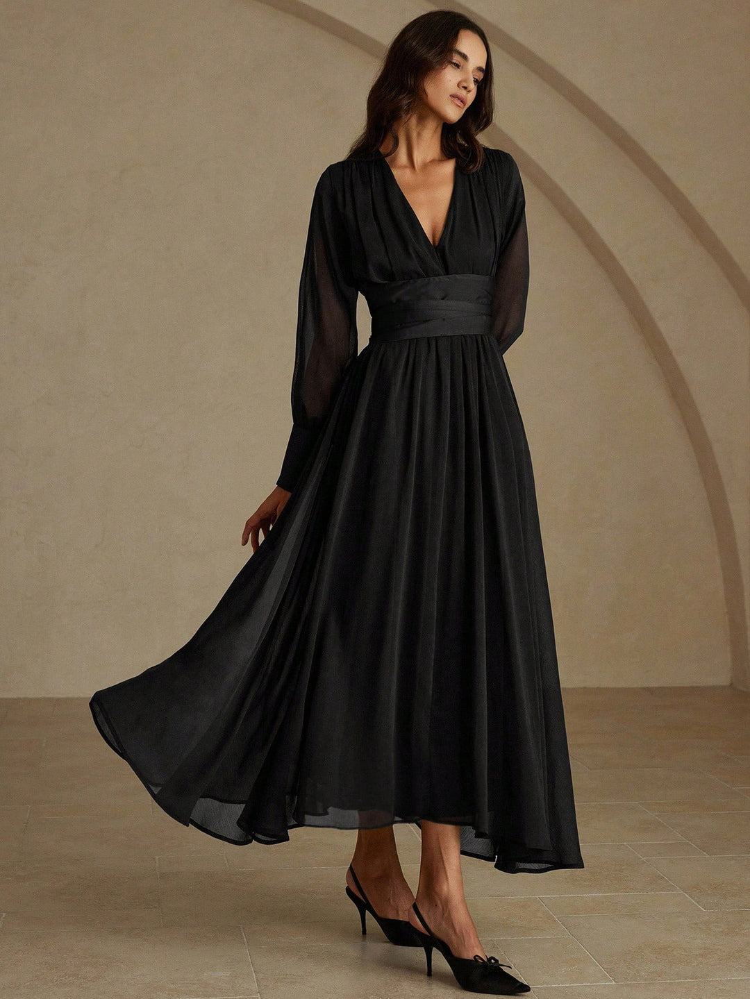 Rochie maxi SHEIN, negru