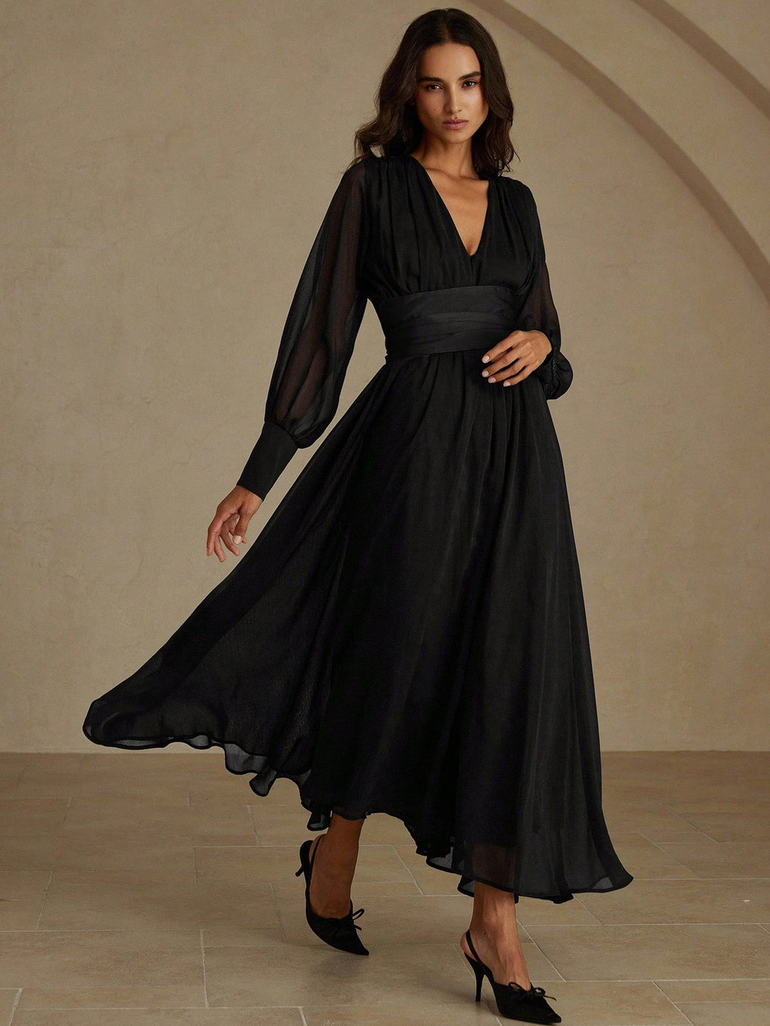 Rochie maxi SHEIN, negru