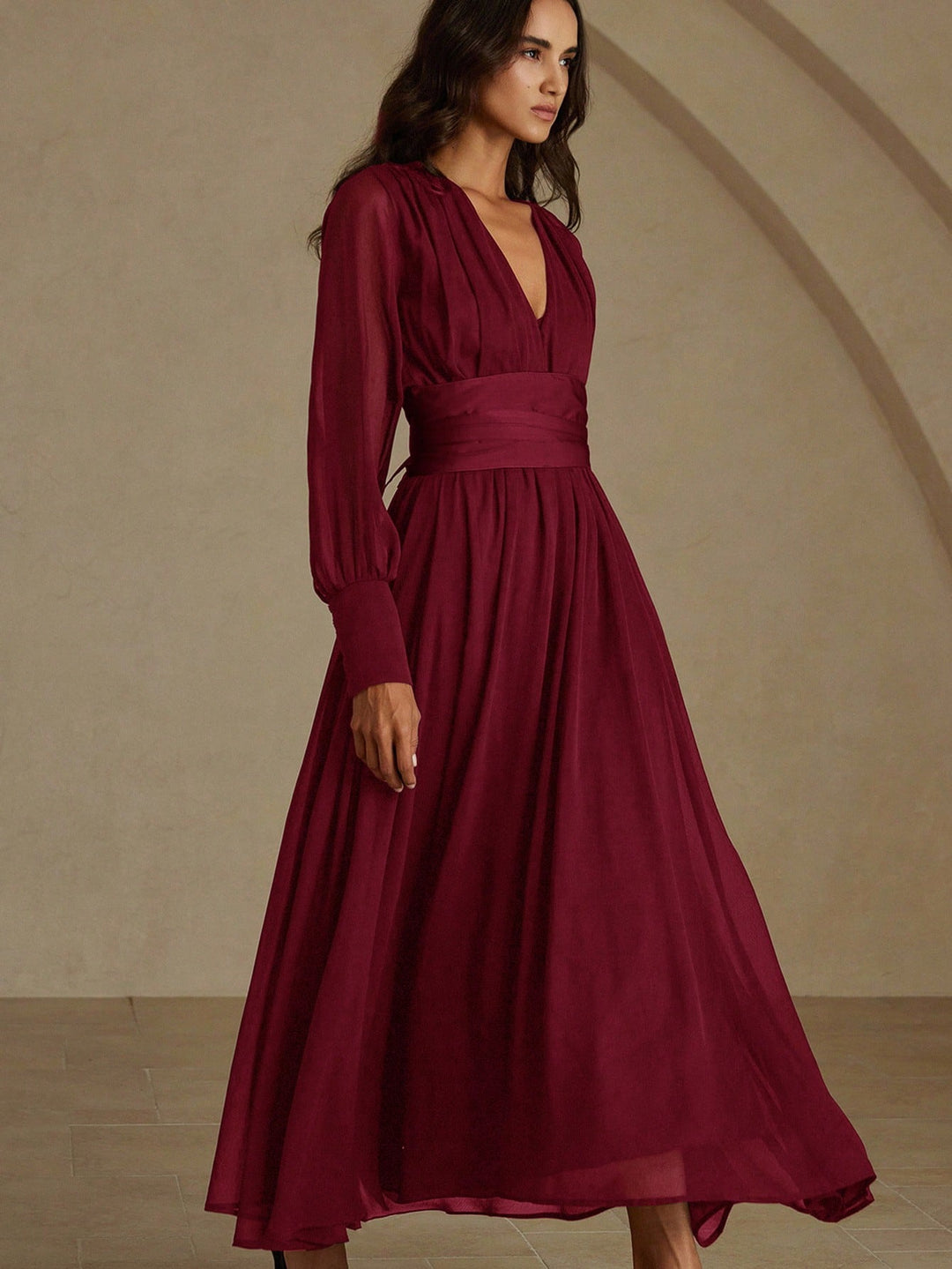 Rochie maxi SHEIN, vișiniu