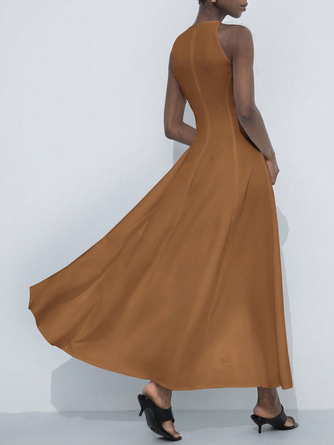 Rochie maxi SHEIN, maro
