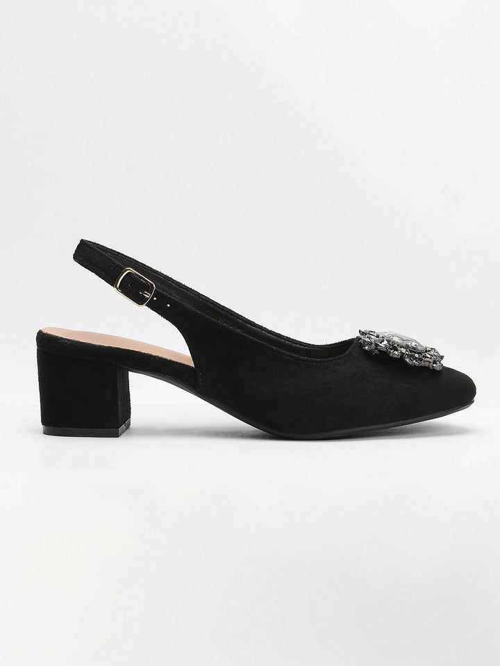Pantofi cu toc SHEIN, negru