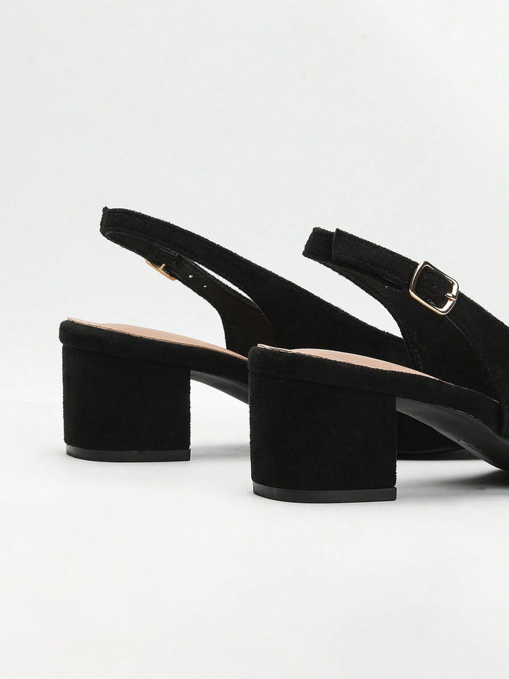 Pantofi cu toc SHEIN, negru
