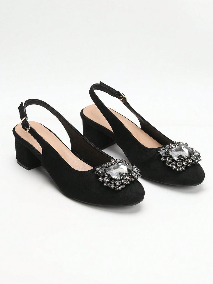 Pantofi cu toc SHEIN, negru