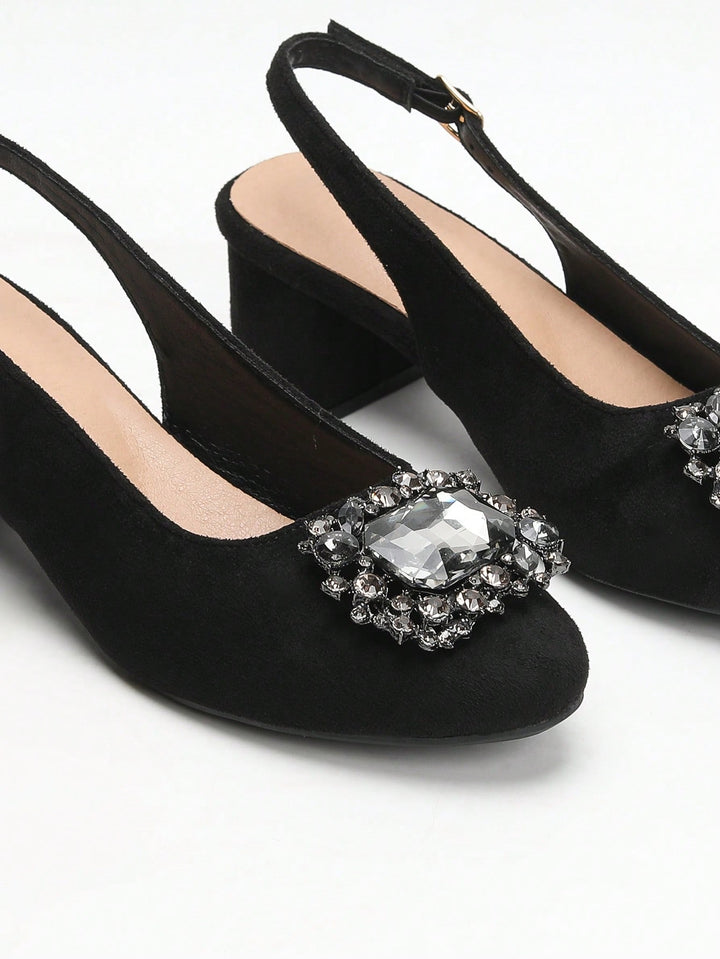 Pantofi cu toc SHEIN, negru