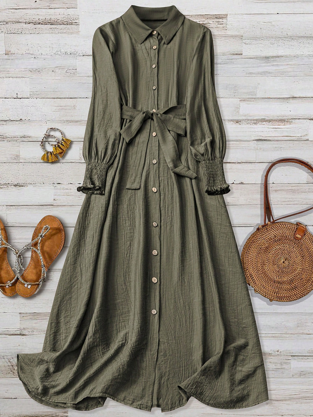 Rochie maxi SHEIN, verde
