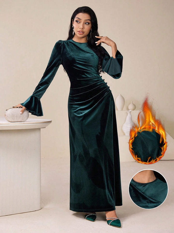 Rochie maxi SHEIN, verde