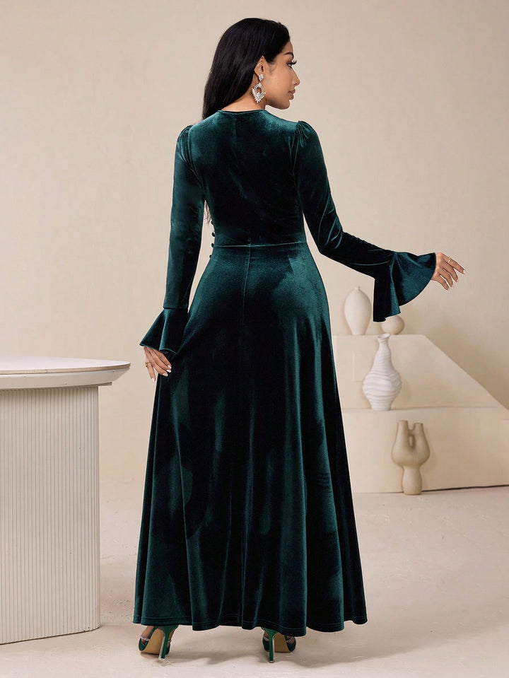 Rochie maxi SHEIN, verde