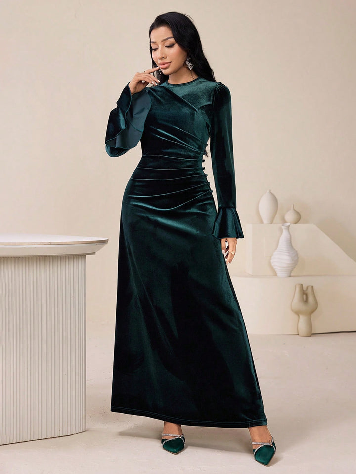 Rochie maxi SHEIN, verde