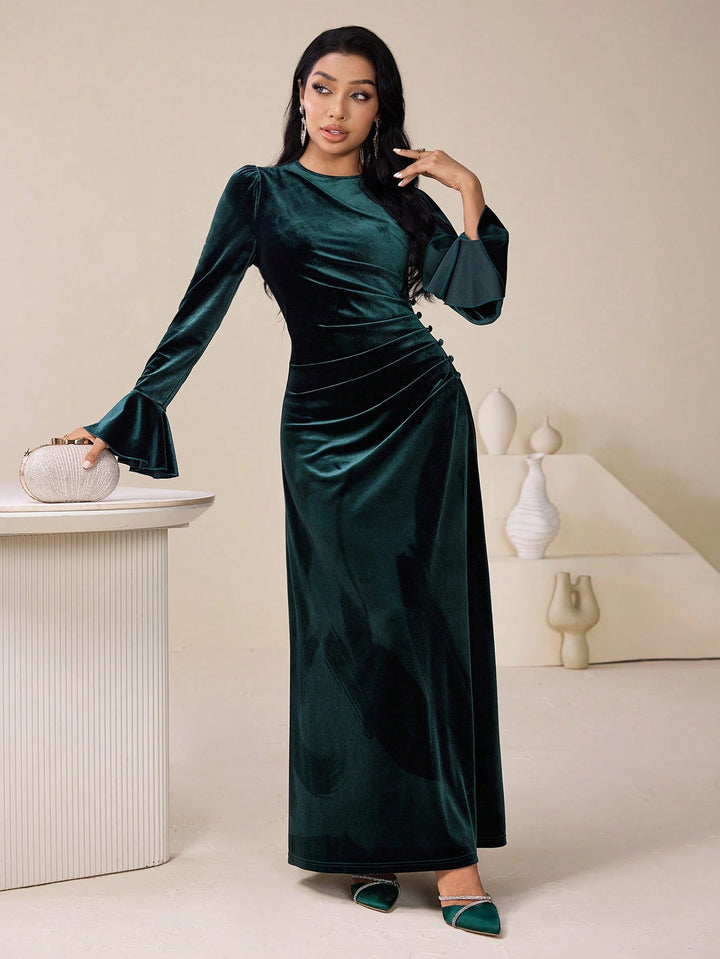 Rochie maxi SHEIN, verde