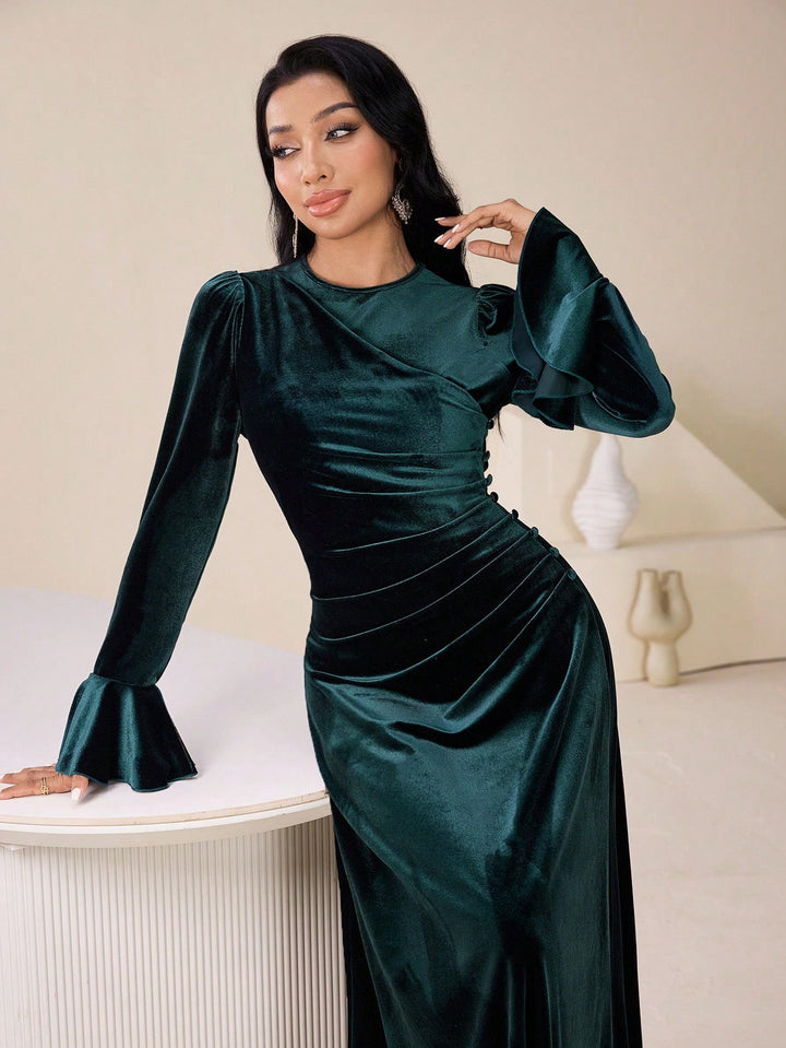Rochie maxi SHEIN, verde