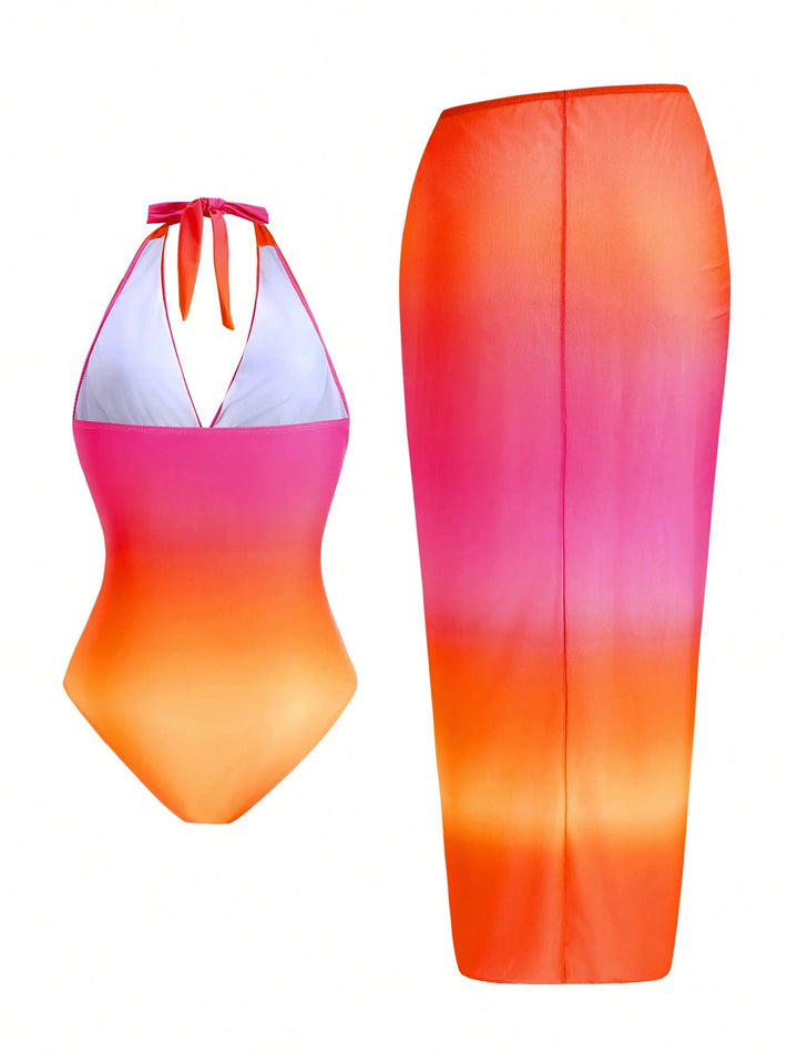 Set costum de baie SHEIN, mix culori
