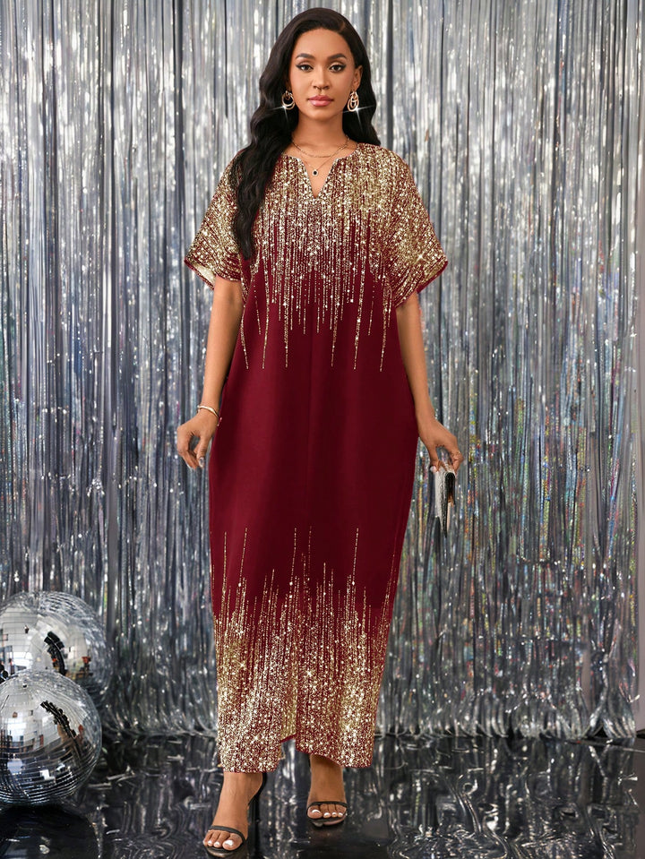 Rochie maxi SHEIN, vișiniu