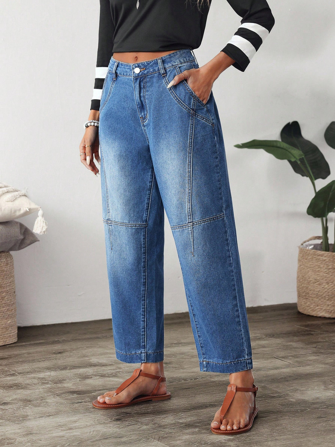 Jeans SHEIN, albastru