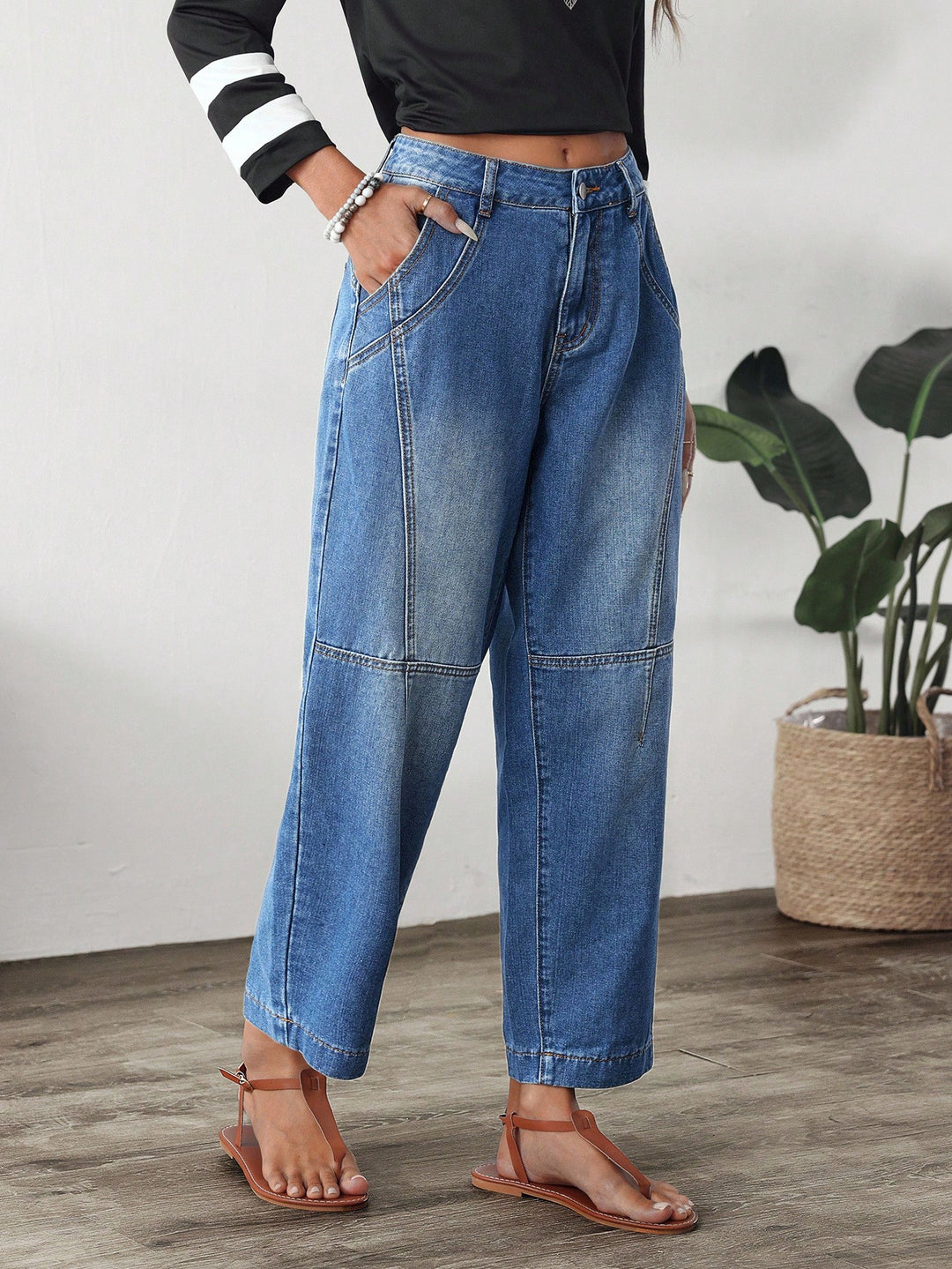 Jeans SHEIN, albastru