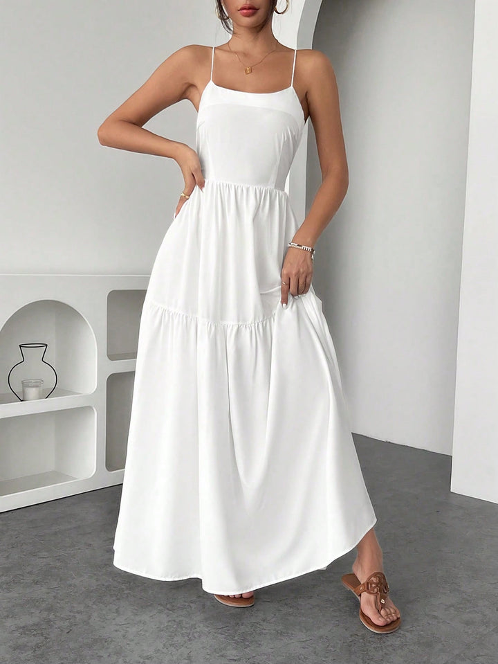 Rochie maxi SHEIN, alb
