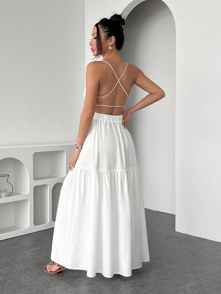 Rochie maxi SHEIN, alb