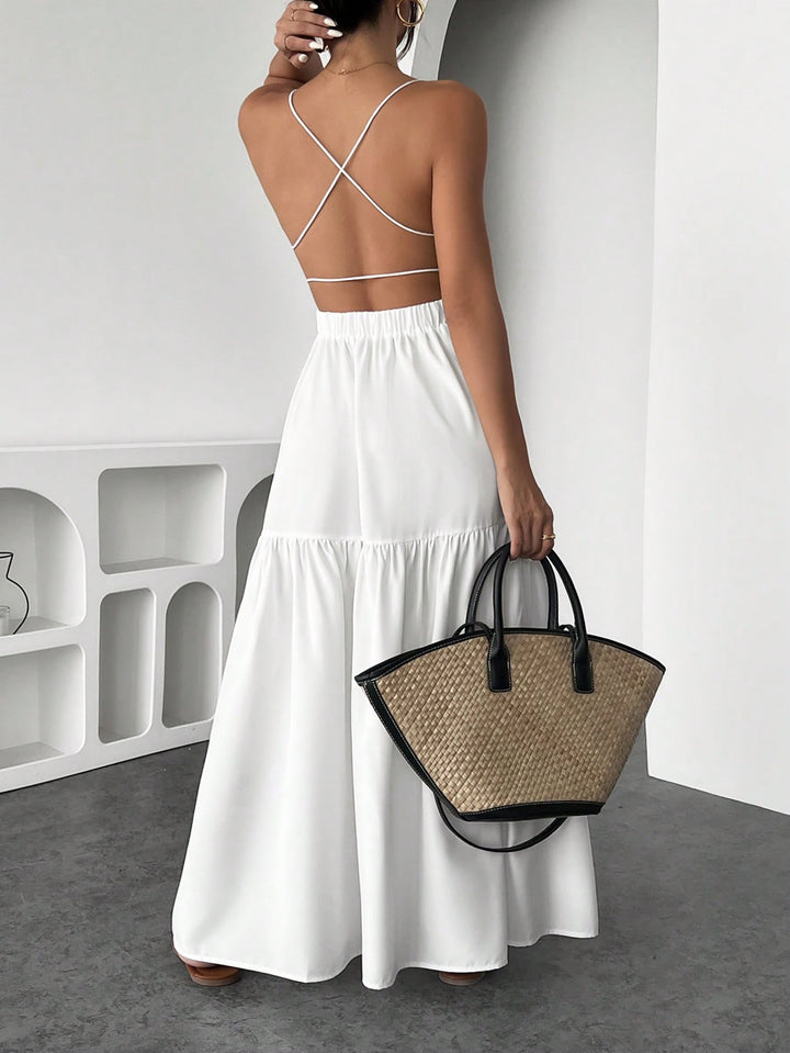 Rochie maxi SHEIN, alb