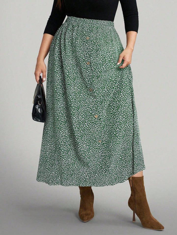 Fustă maxi SHEIN, verde