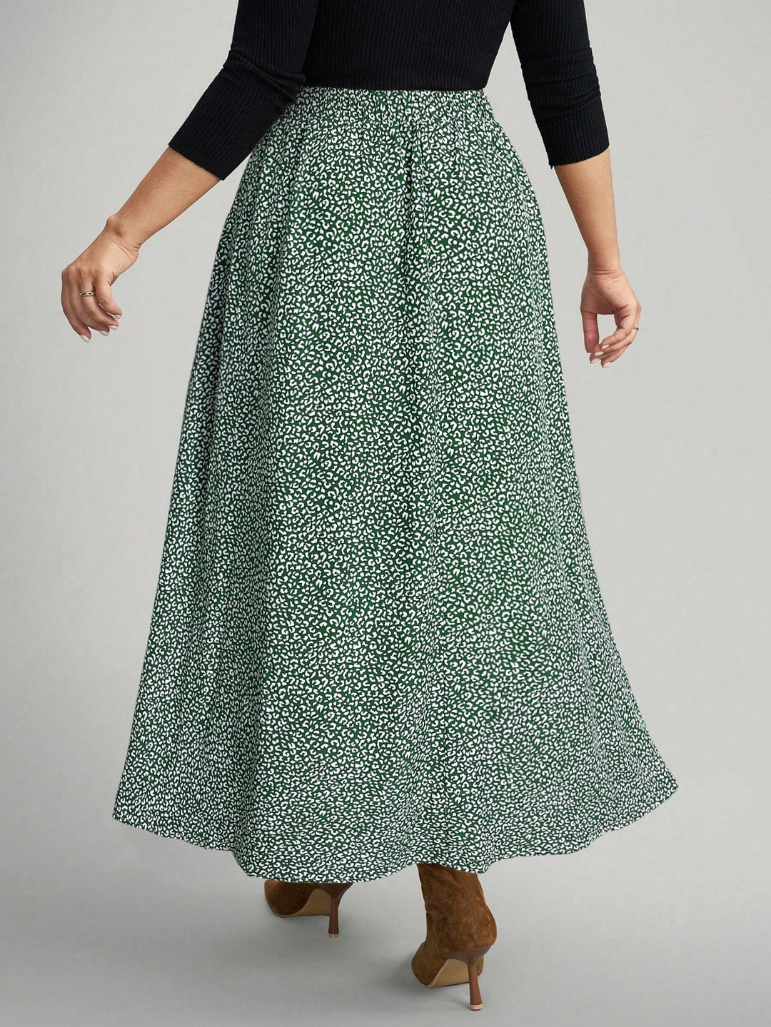 Fustă maxi SHEIN, verde