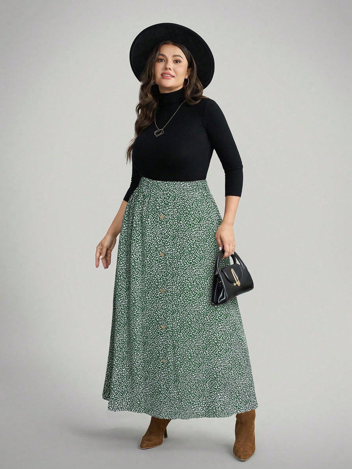 Fustă maxi SHEIN, verde