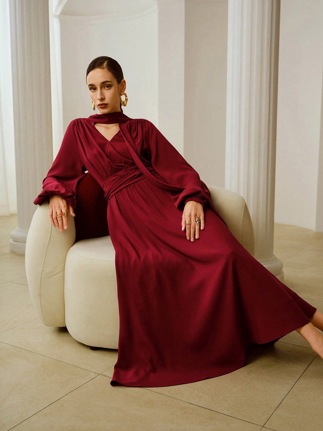 Rochie maxi SHEIN, roșu