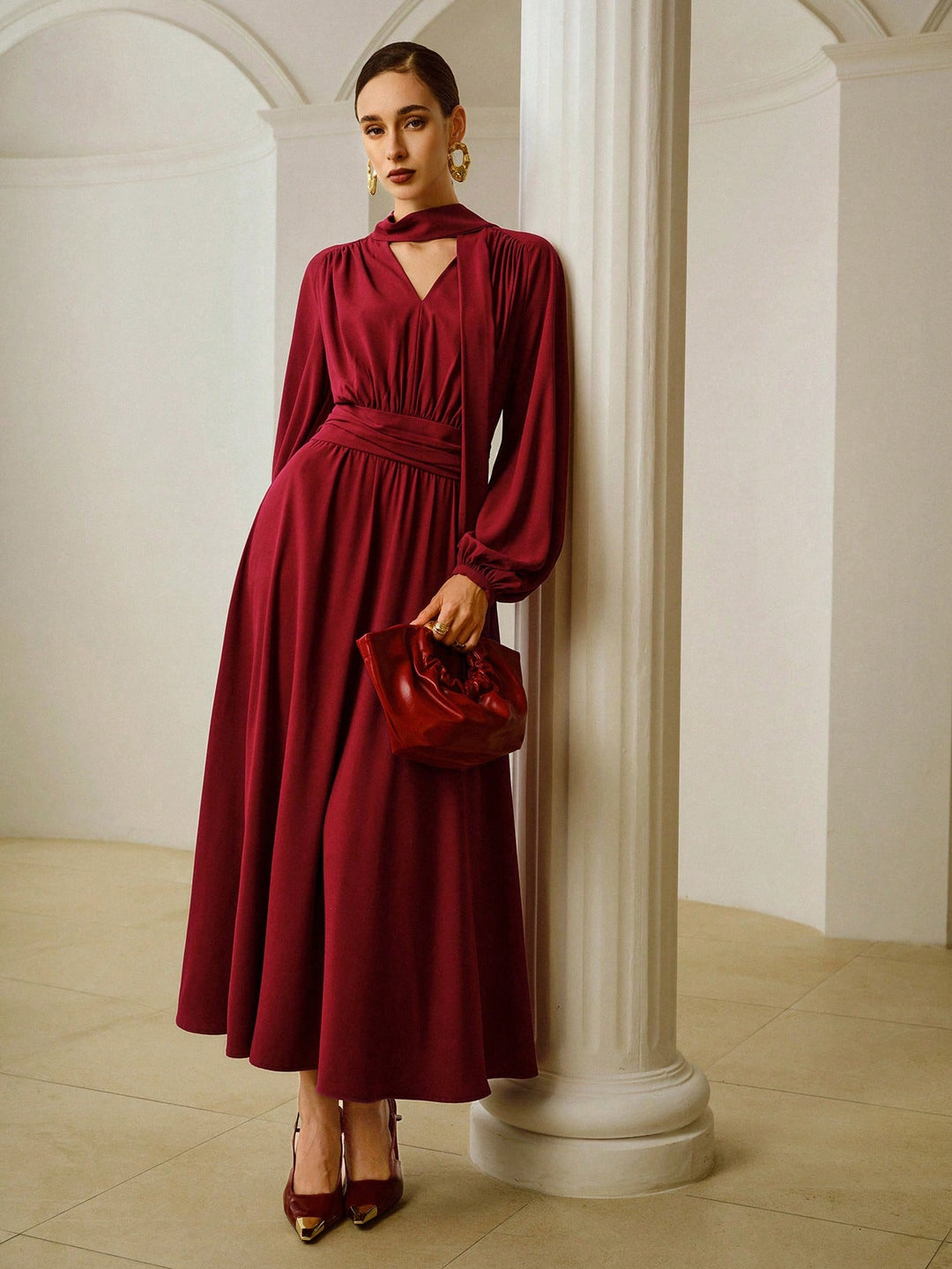 Rochie maxi SHEIN, roșu