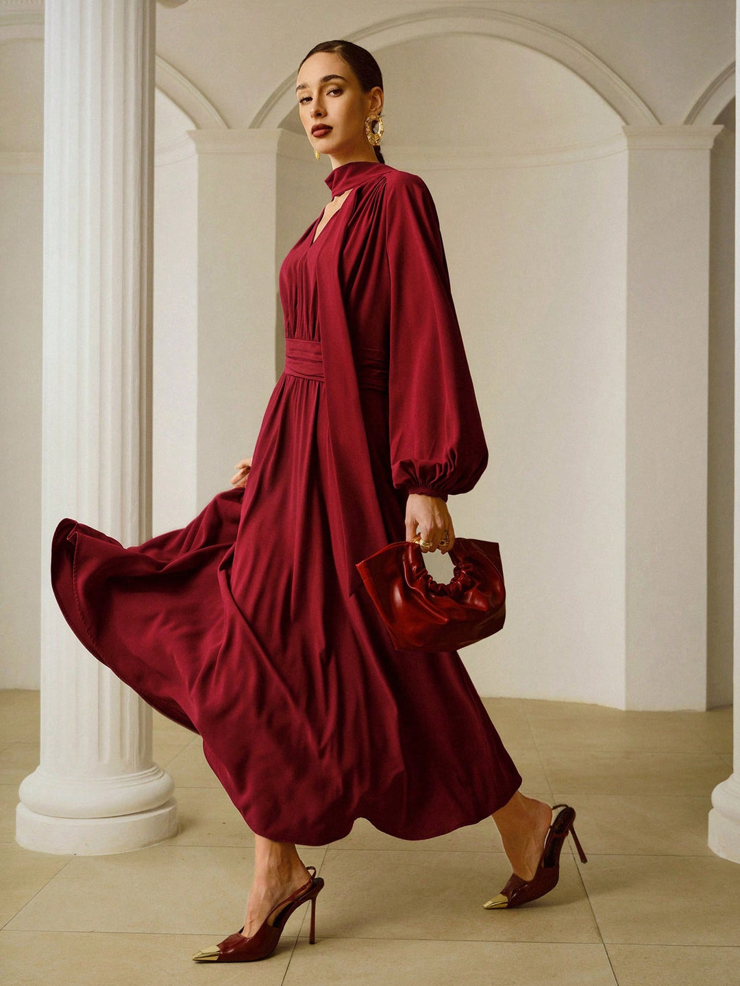 Rochie maxi SHEIN, roșu