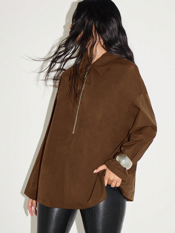 SHEIN blúz, barna