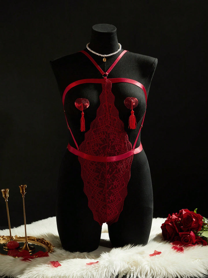 Body SHEIN, vișiniu