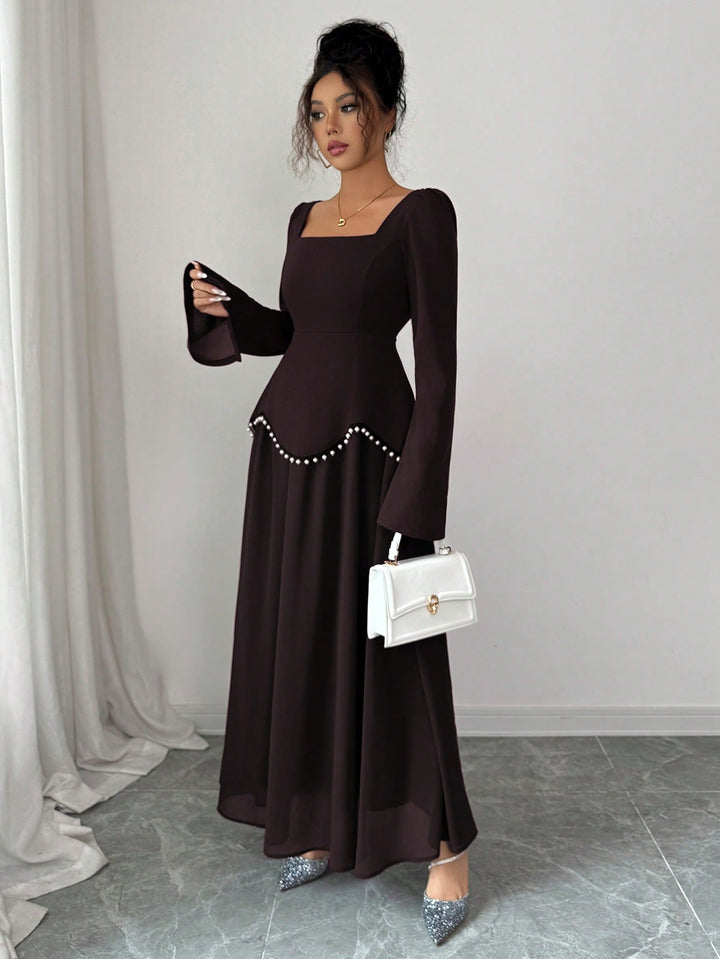 Rochie maxi SHEIN, maro