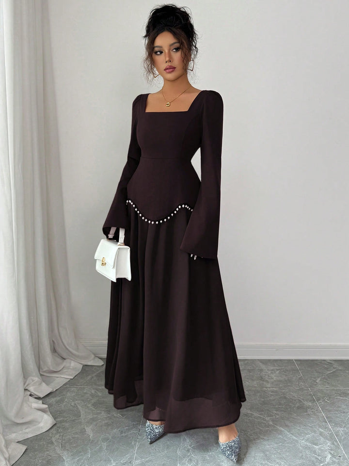 Rochie maxi SHEIN, maro