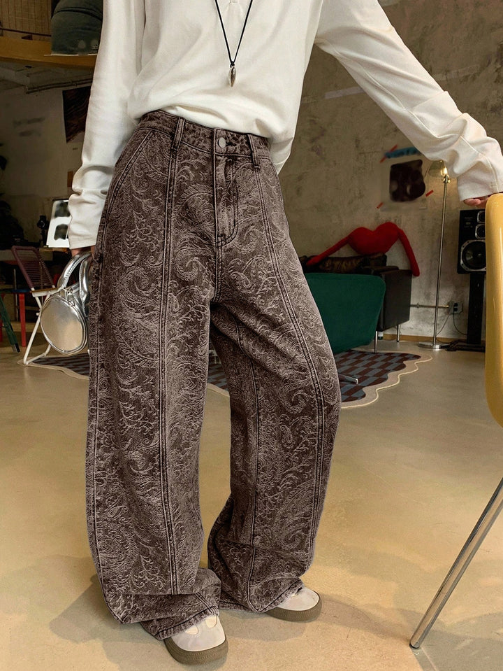 Pantaloni SHEIN, maro