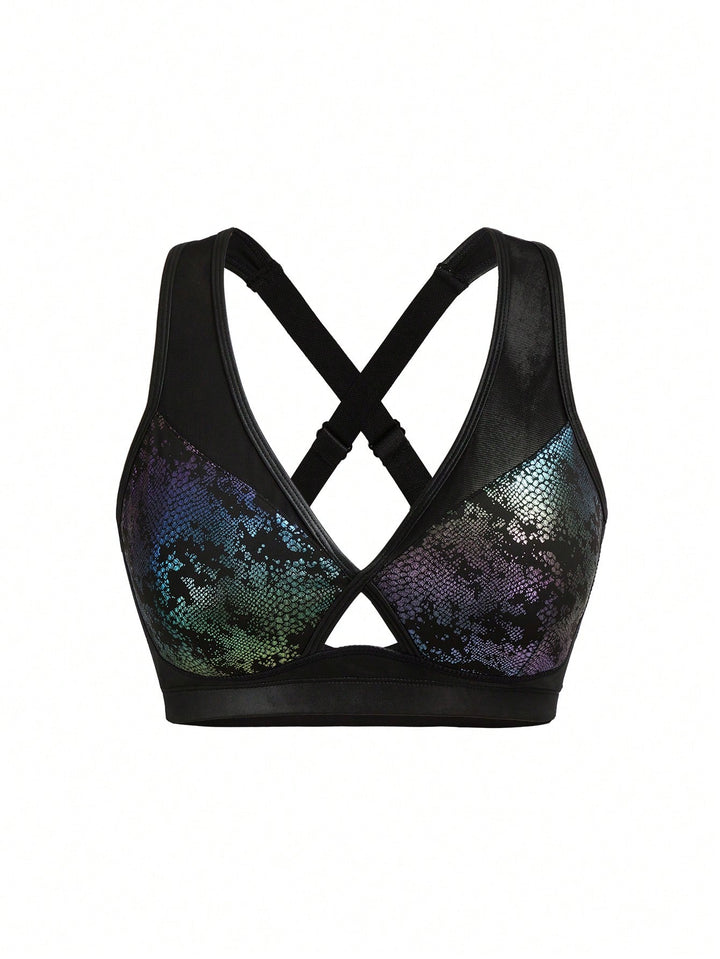 Bustieră sport SHEIN, negru