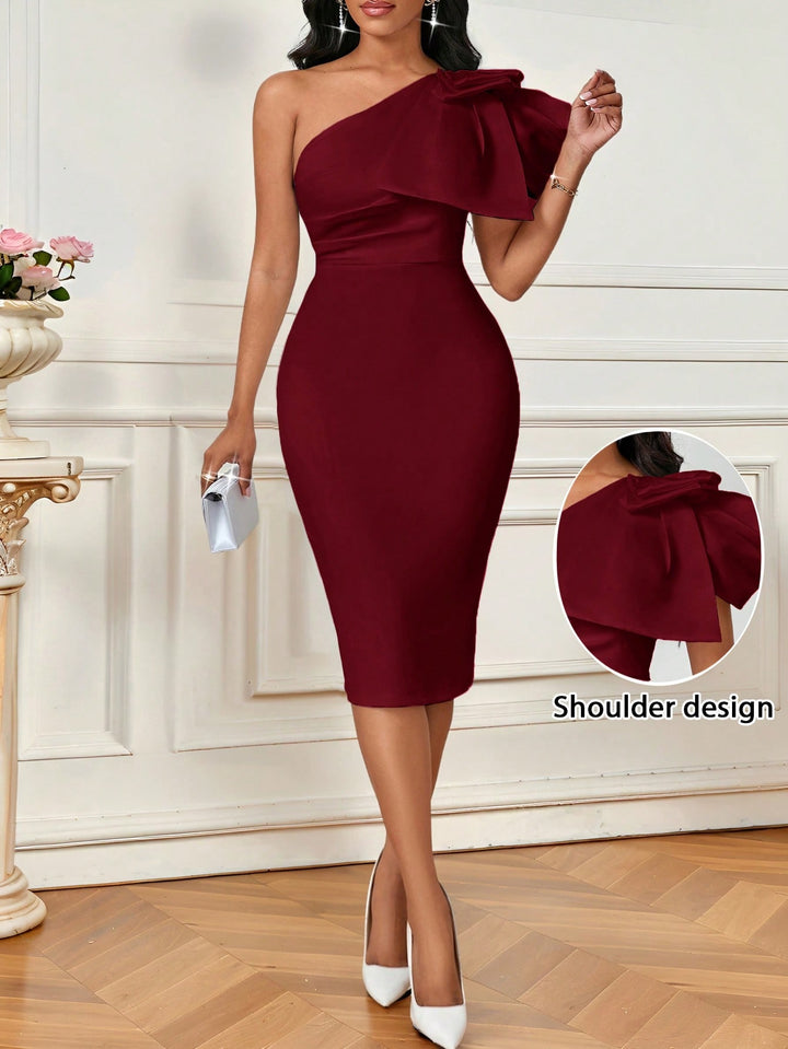 Rochie midi SHEIN, vișiniu