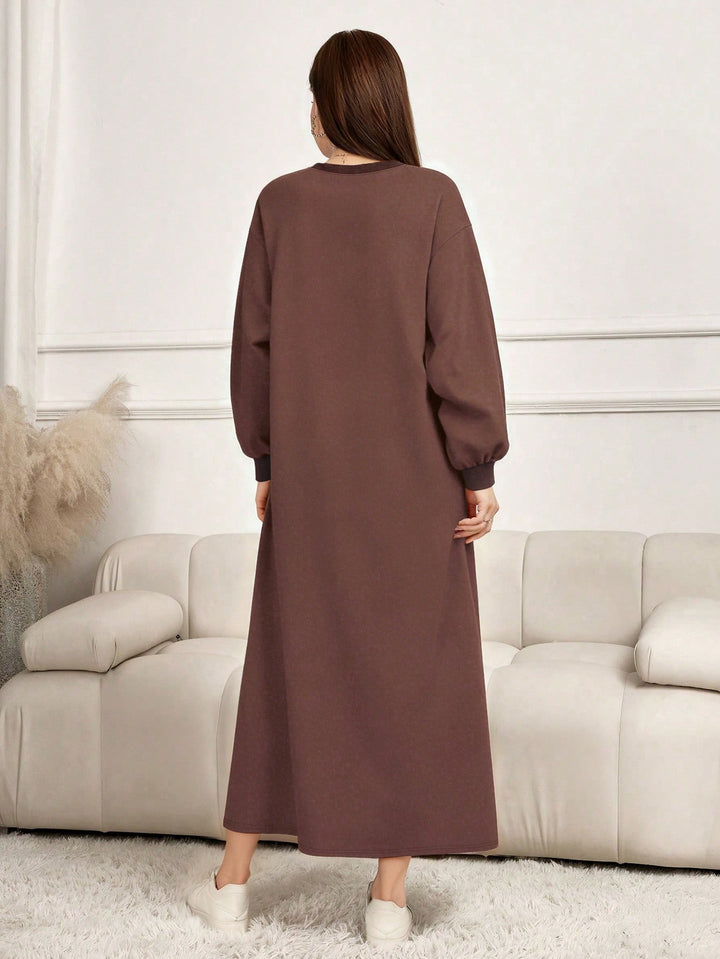 Rochie maxi SHEIN, maro