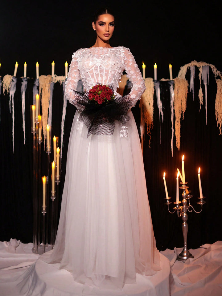 Rochie de mireasă SHEIN, alb