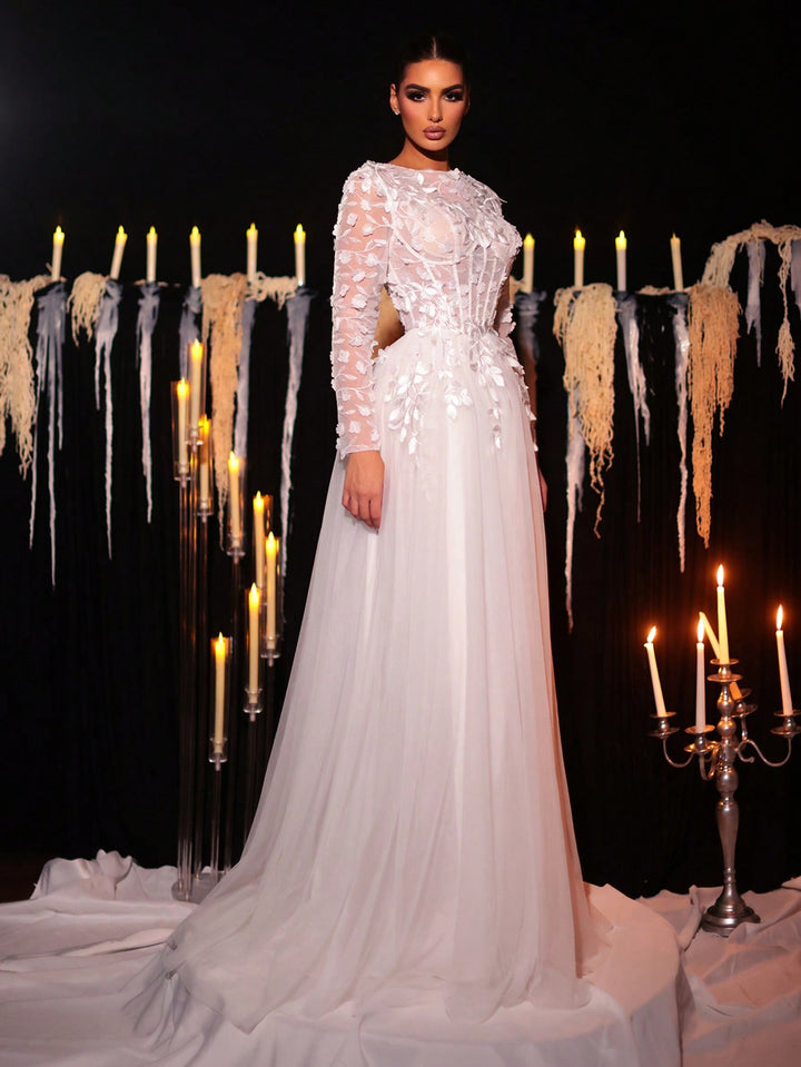 Rochie de mireasă SHEIN, alb
