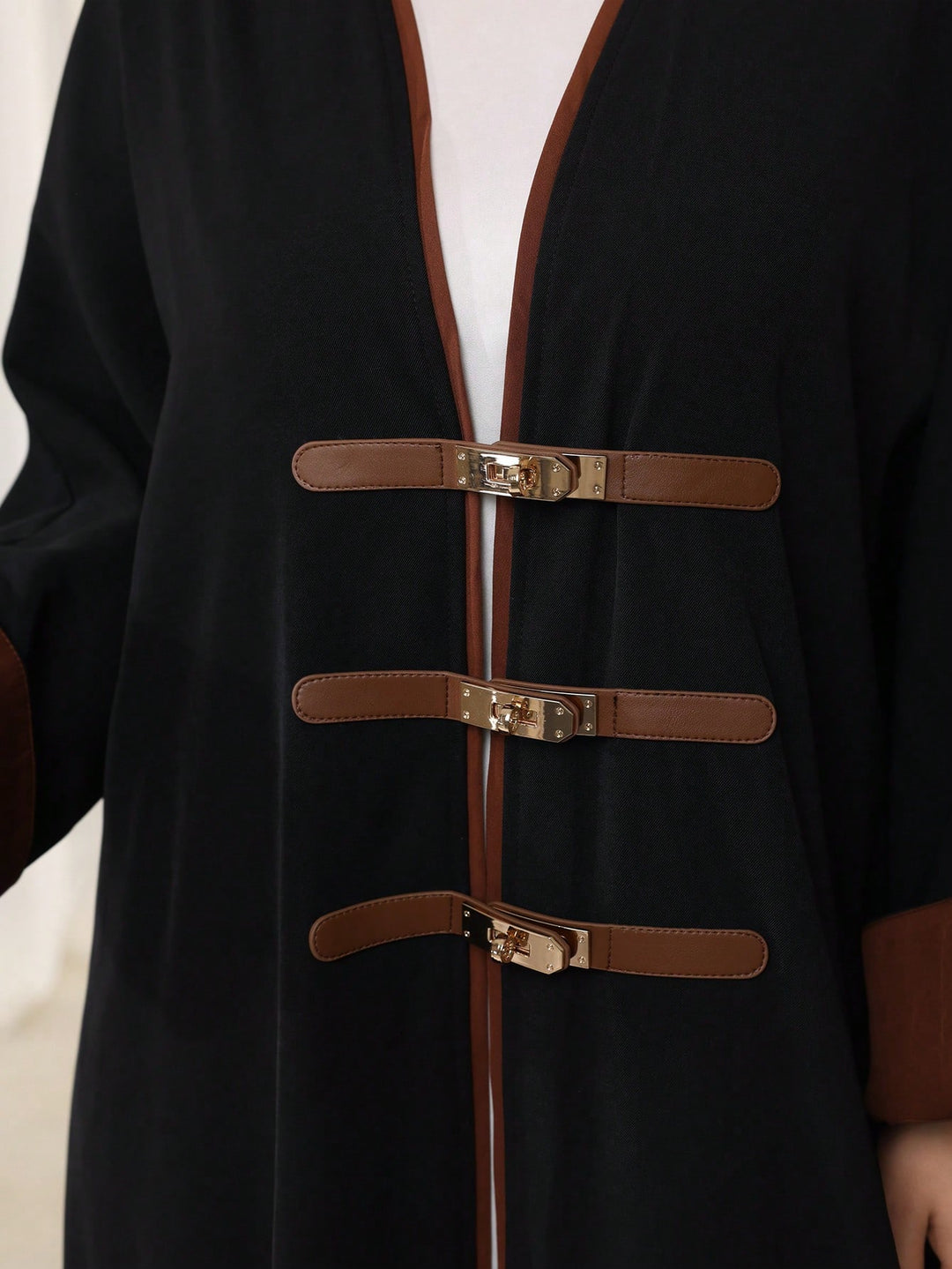 Cardigan lung SHEIN, negru