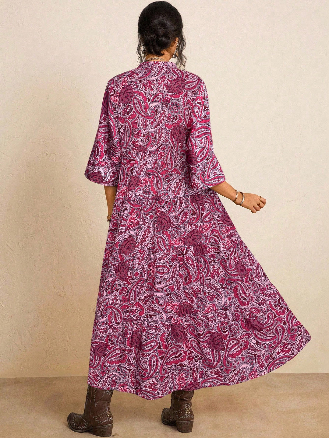 Rochie maxi SHEIN, mix culori