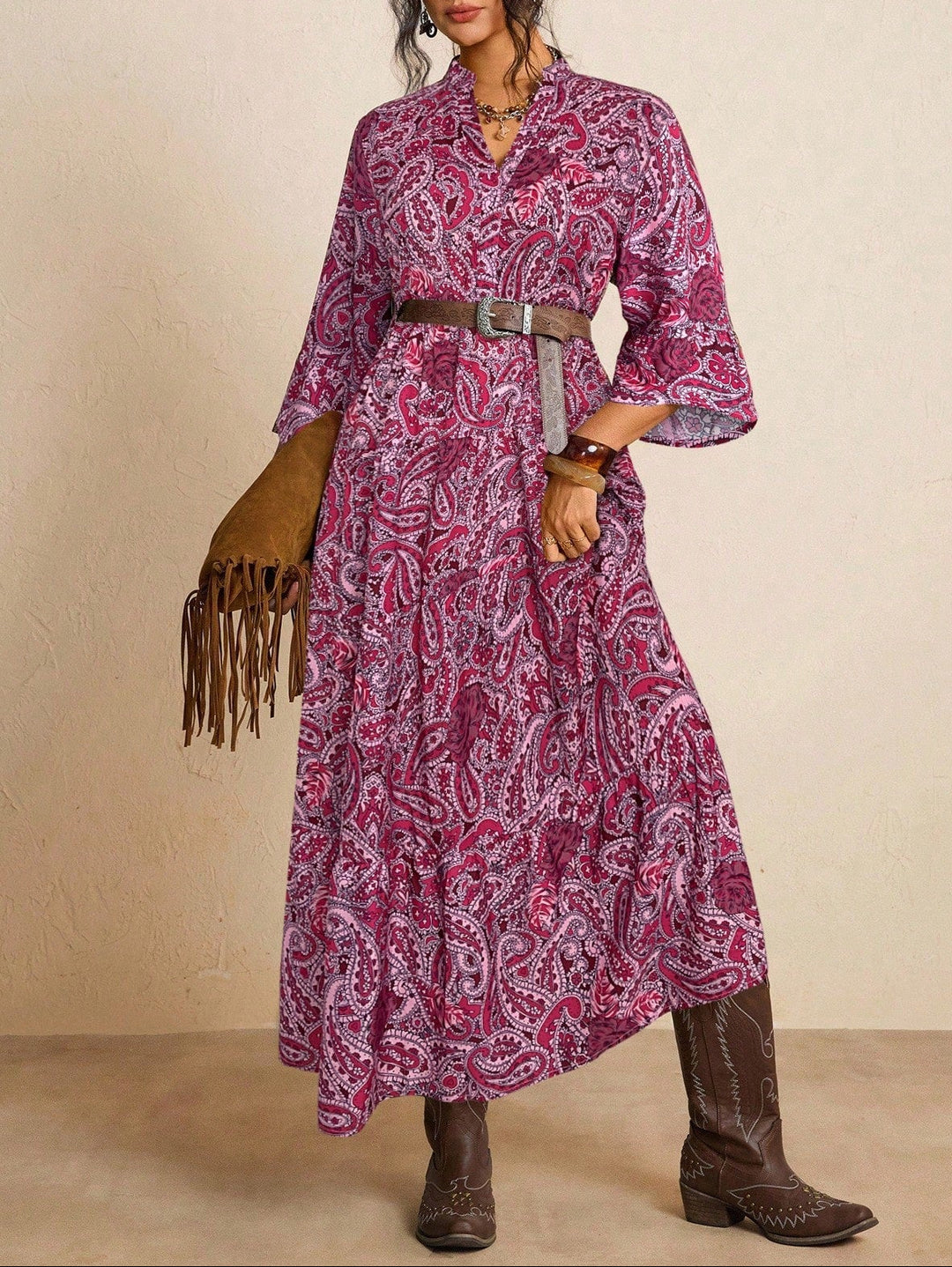 Rochie maxi SHEIN, mix culori