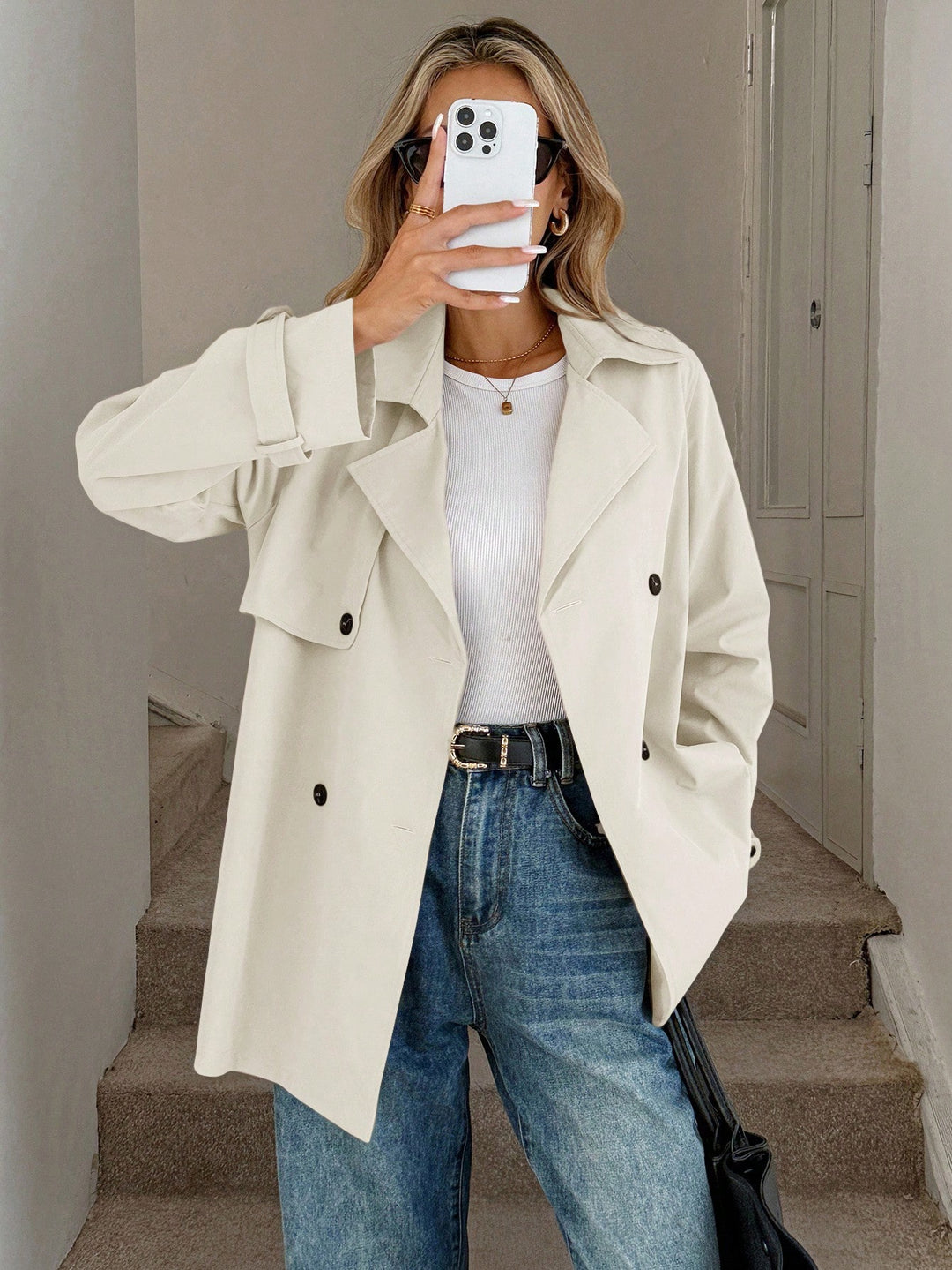 Trench SHEIN, bej