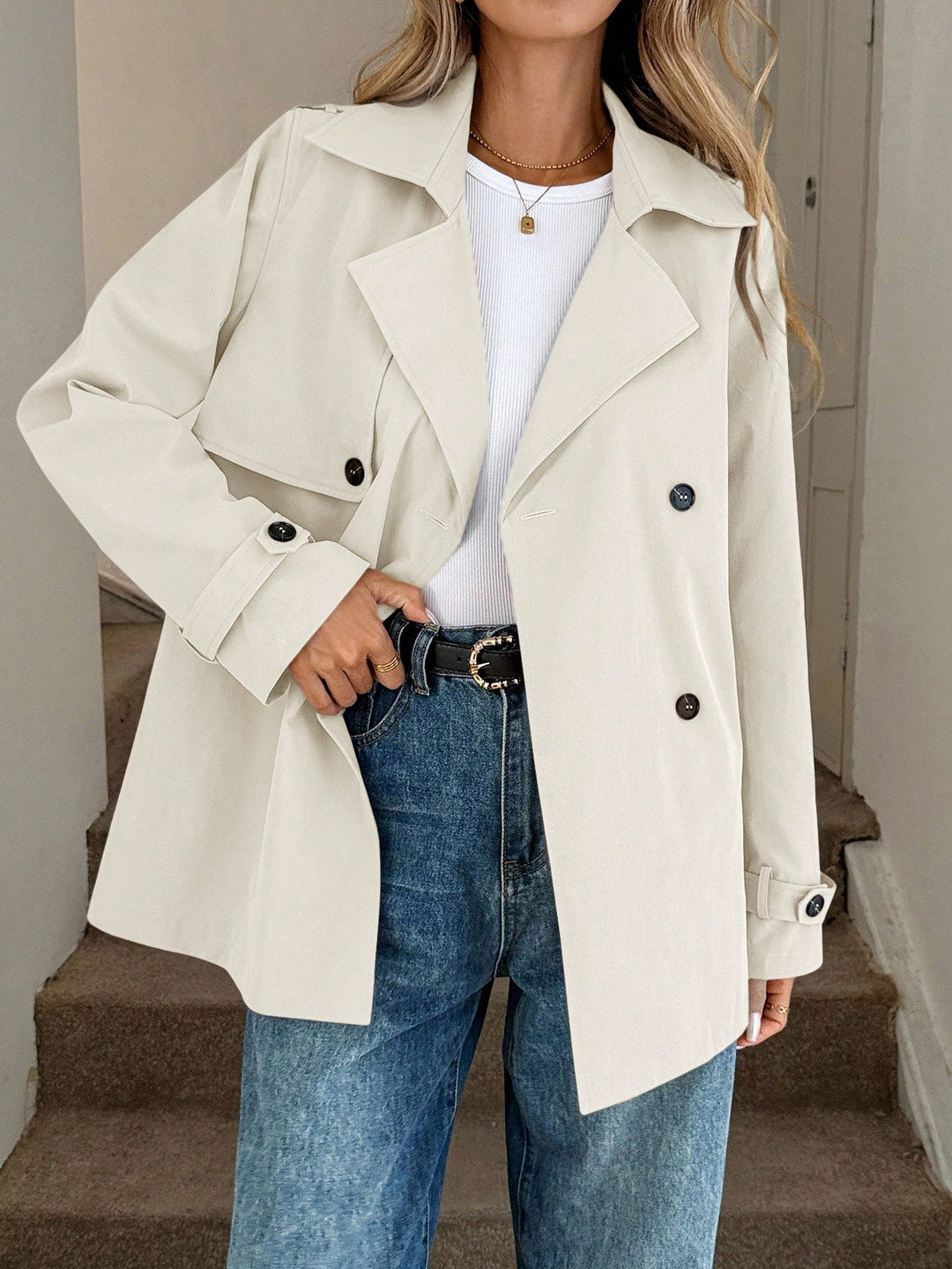 Trench SHEIN, bej